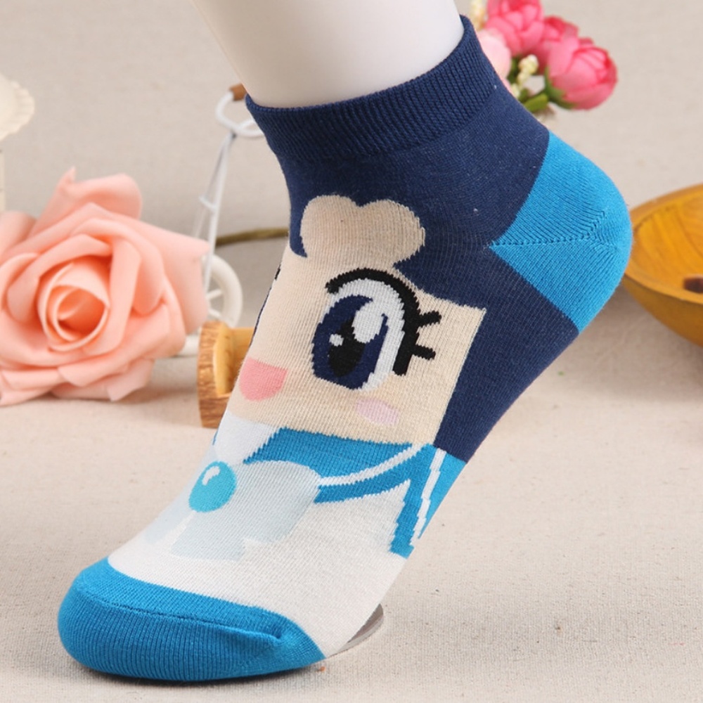 Set of 6! Sailor Moon Yellow Short Ankle Socks - Picture 5 of 8